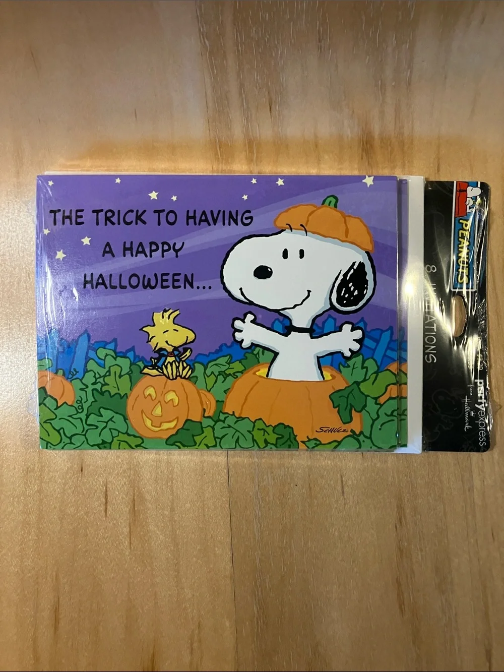 8 Peanuts Snoopy Halloween Greeting Cards by party express from Hallmark